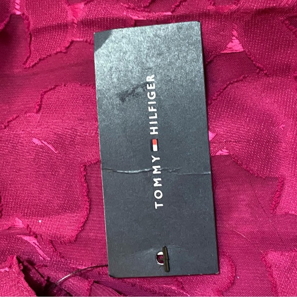 Tommy Hilfiger Smocked Ruffle Neck Long Sleeve Tiered Ruffle Hem Dress - Picture 6 of 7